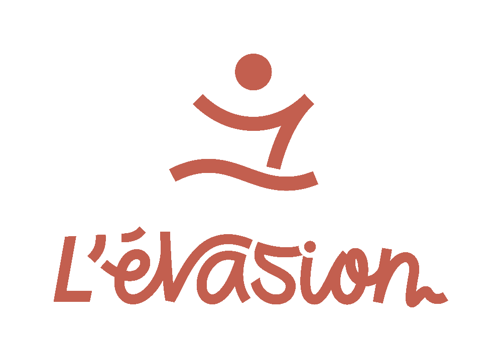 Logo de L'évasion avec symbole stylisé